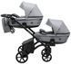 Коляска 2 в 1 для двійні Bair Kiwi DUO Soft BKP-218 сірий 681104 фото 4