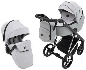 Коляска 2 в 1 Adamex Blanc Special Edidion PS-723/K светло-серый 680865 фото