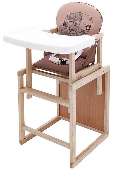 Стульчик-трансформер Babyroom Винни-230 eko капучино / шоколад (мишка с чашкой) 626049 фото