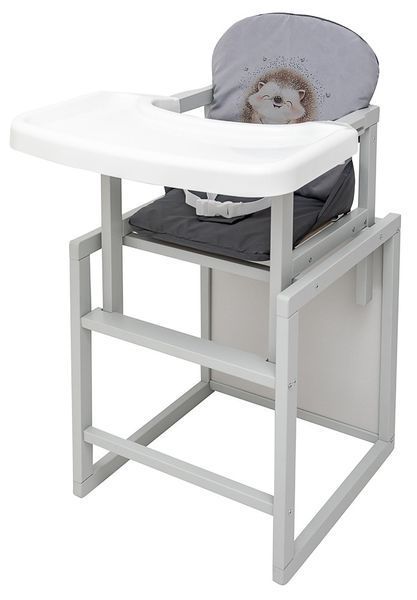 Стульчик-трансформер Babyroom Пеппи-250 серый серый / графит (ежик, сердца) 680976 фото