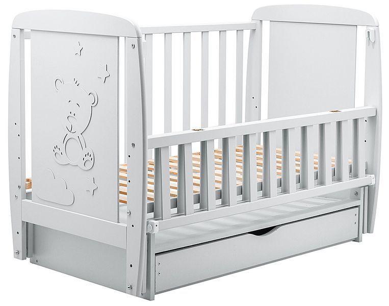 Ліжко Babyroom Умка DUMYO-3 маятник, ящик, відкидний бік бук сірий 626202 фото