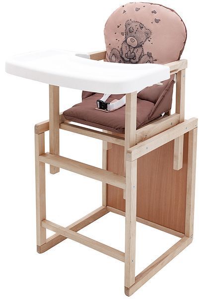 Стульчик-трансформер Babyroom Винни-230 eko капучино / шоколад (мишка с сердцем) 626044 фото