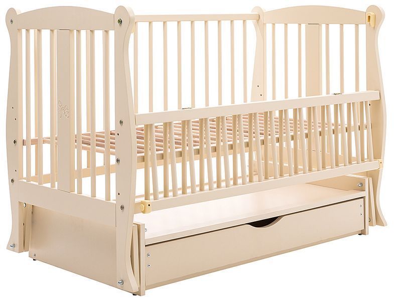 Ліжко Babyroom Грація DGMYO-3 маятник, ящик, відкидний бік бук слонова кістка 680953 фото