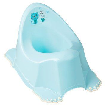 Горшок с антискользящим покрытием Tega DOG & CAT Anti slip Potty PK-001-101 light blue (голубой) 681391 фото